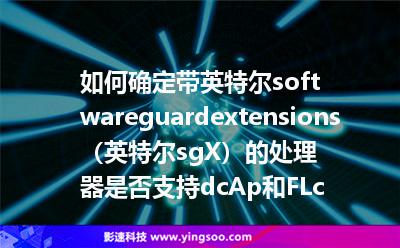 如何確定帶英特爾?softwareguardextensions（英特爾?sgX）的處理器是否支持dcAp和FLc