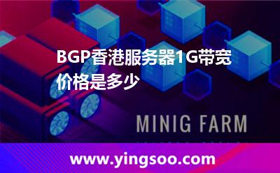 BGP香港服務器1G帶寬價格是多少