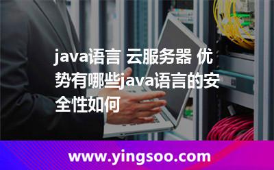 java語言 云服務器 優(yōu)勢有哪些java語言的安全性如何